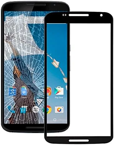 شیشه لنز بیرونی صفحه نمایش جلویی Yyq مناسب برای Google Nexus 6