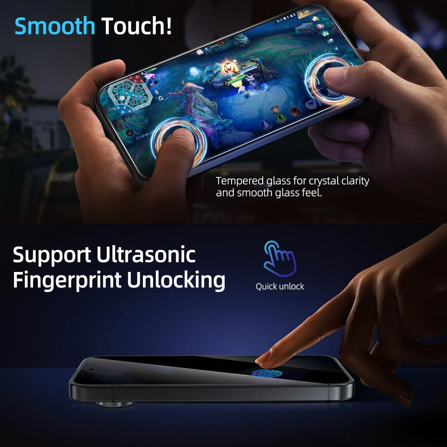 محافظ صفحه نمایش حریم خصوصی X-it برای Google Pixel 9 Pro XL [تراز خودکار/حذف گرد و غبار]، بدون حباب، [باز کردن قفل اثر انگشت 100٪] نصب آسان پوشش کامل [سازگار با قاب گوشی] ضد جاسوسی [غیر شیشه ای] 2