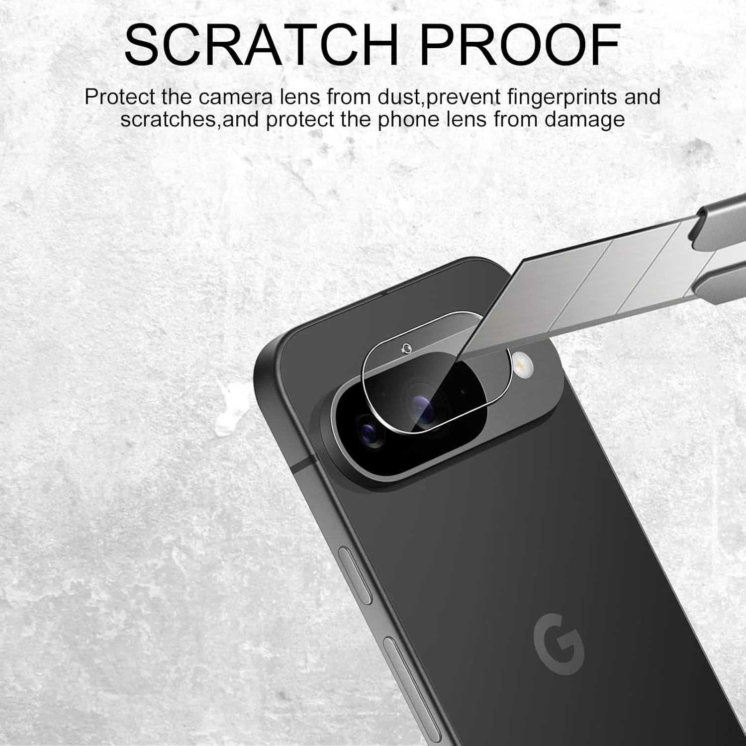 محافظ لنز دوربین TUTUO برای گوگل پیکسل 9، شیشه حرارت دیده، [بسته 4 عددی] محافظ صفحه دوربین، ضد خش، بدون حباب، سختی 9H، فیلم نصب آسان HD