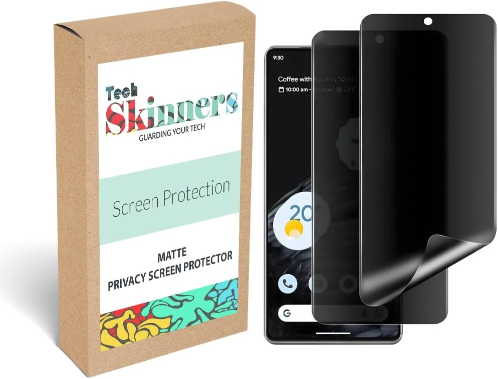 Tech Skinners [2 PCS] Matte Anti-Spy Privacy Screen Protector [Not Glass] For (Google Nexus 5)