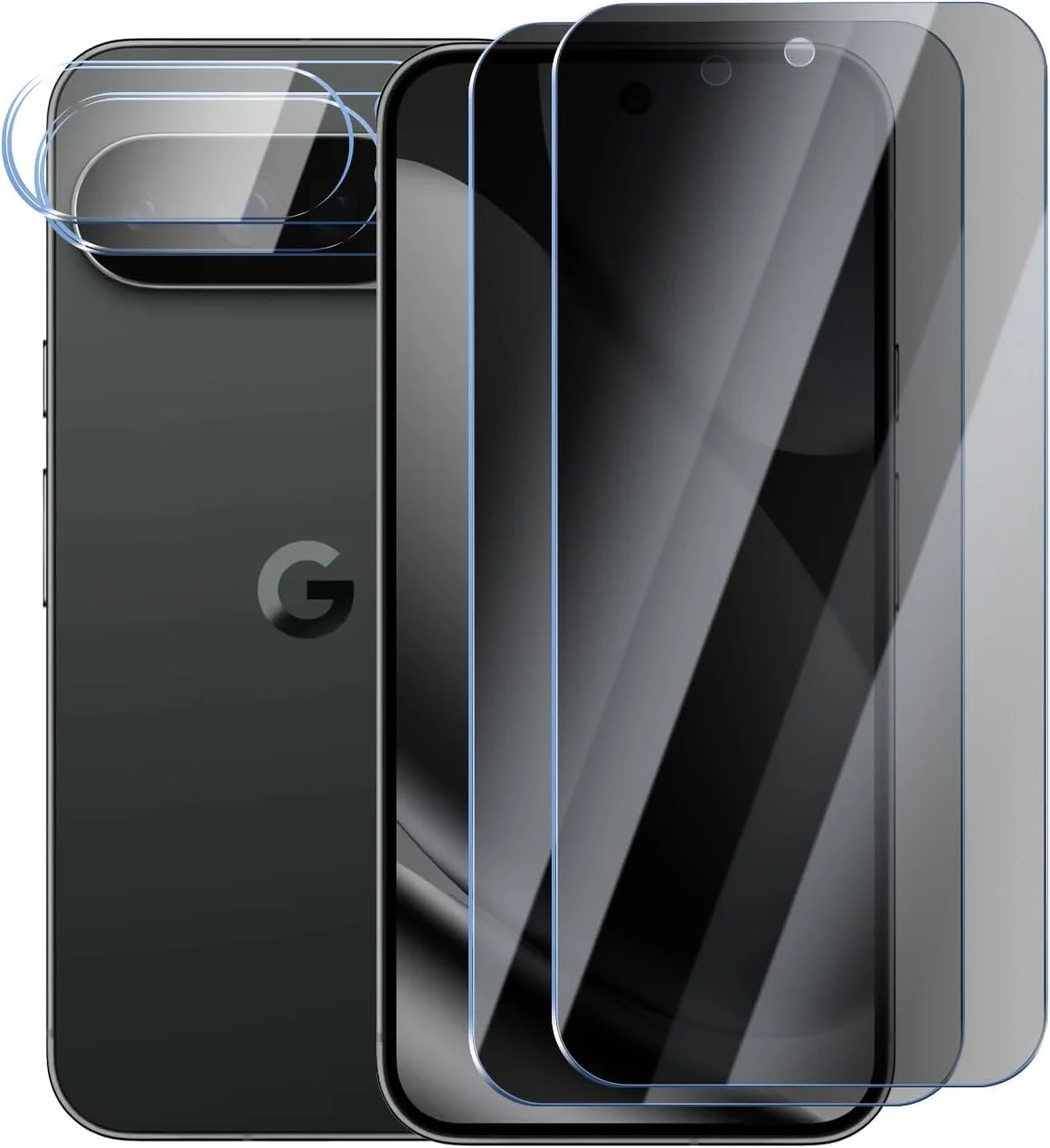 محافظ صفحه نمایش حریم خصوصی YUXINDZ (2 عدد) برای Google Pixel 10 Pro XL به همراه محافظ لنز دوربین پشتی (2 عدد)، ضد خش، بدون حباب، شیشه با سختی 9H