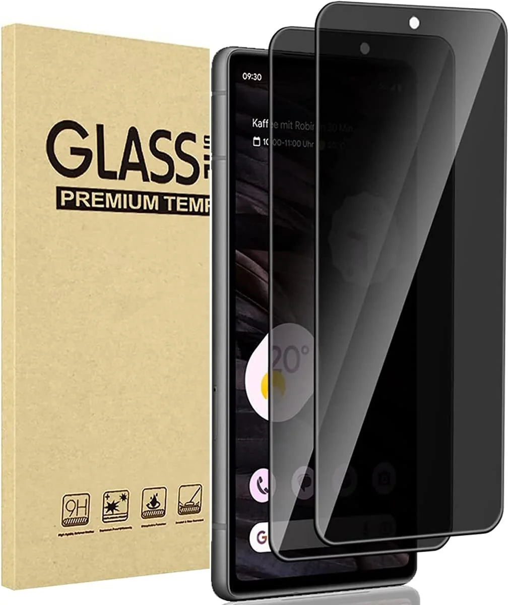 محافظ صفحه نمایش حریم خصوصی JMDZDL برای محافظ صفحه نمایش Google Pixel 7a، [بسته 2 عددی] فیلم شیشه ای سخت شده ضد جاسوسی برای Pixel 7a 6.1 اینچی محافظ صفحه نمایش ضد جاسوسی شیشه ای سخت شده با سختی 9H محافظت کامل از حریم خصوصی