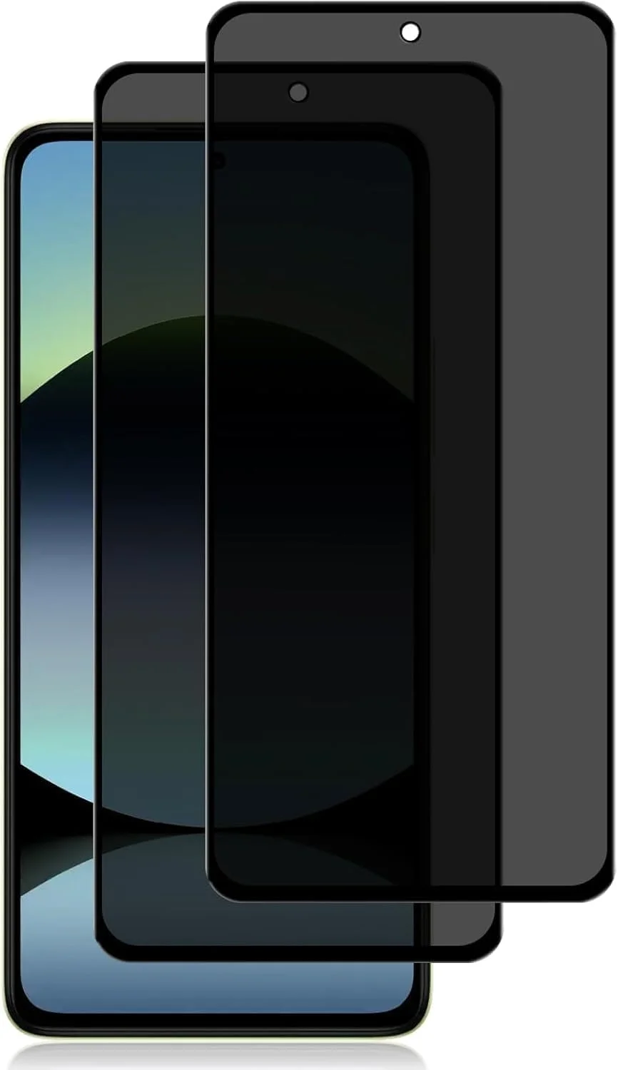 [بسته 2 عددی] محافظ صفحه نمایش ضد جاسوسی سازگار با Google Pixel 10 Pro XL - محافظ صفحه شیشه ای حرارت دیده حریم خصوصی، فیلم شیشه ای حرارت دیده سه بعدی، محافظ ضد خش و ضد نگاه دزدکی با سختی 9H