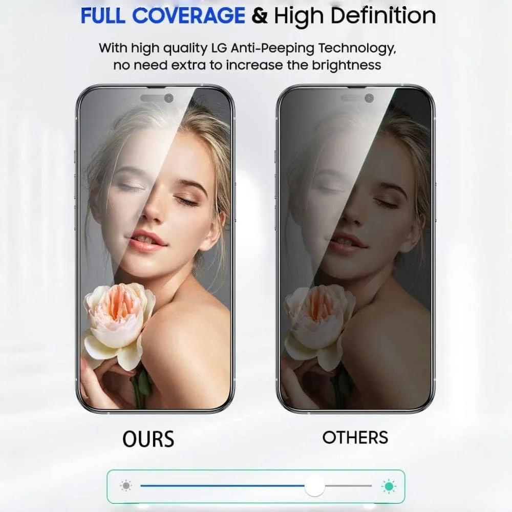 محافظ صفحه نمایش حریم خصوصی شیشه ای با پوشش کامل بافوگو برای گوگل پیکسل 9/گوگل پیکسل 9 پرو، [سختی 9H] [ضد اثر انگشت] [محافظت از حریم خصوصی]، بدون حباب [ضد خش] (2 عدد)