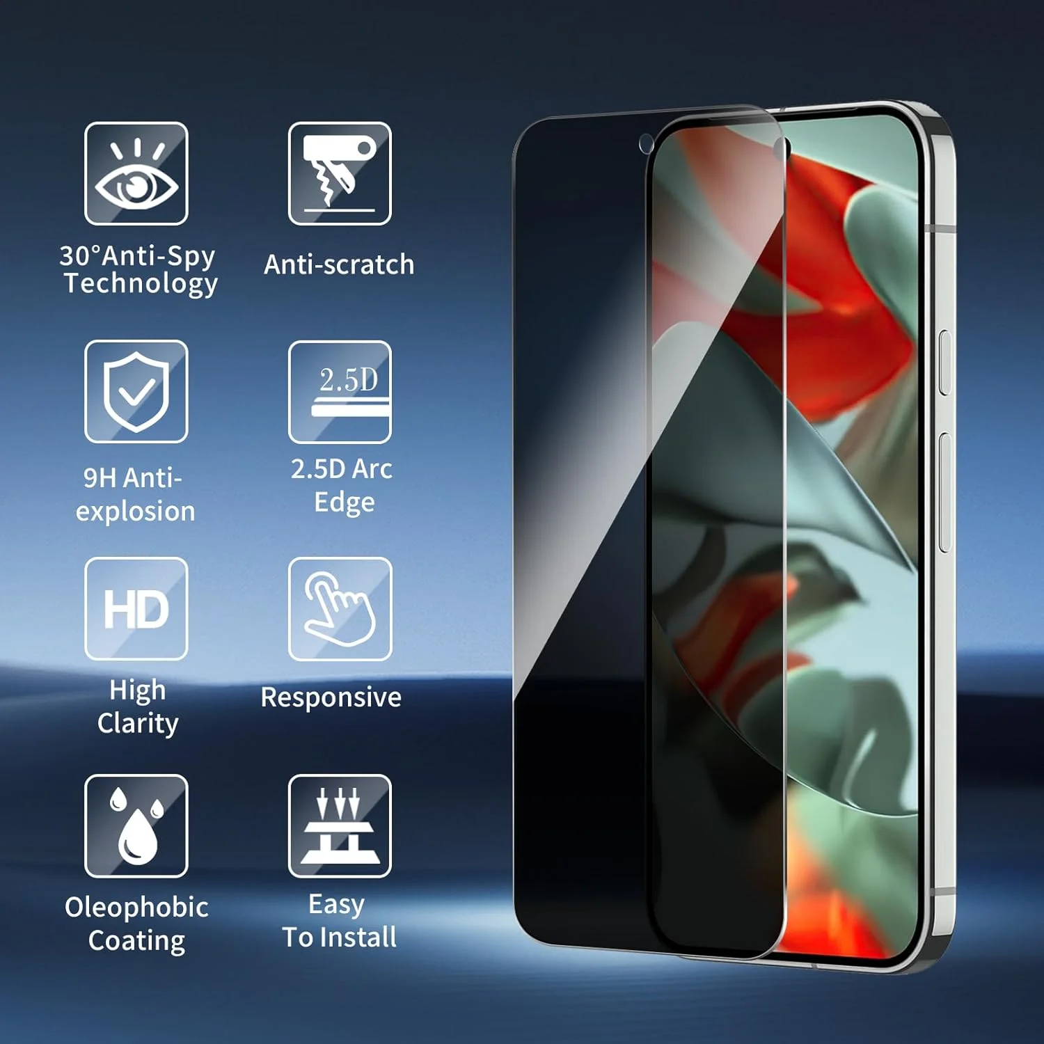 بیشک ۲+ بسته ۲ عددی محافظ صفحه نمایش حریم خصوصی و محافظ لنز دوربین برای گوگل پیکسل 9 پرو XL، شیشه حرارت دیده ضد جاسوسی، نصب آسان، سختی 9H، مقاوم در برابر خراش، بدون حباب بیشک ۲+ بسته ۲ عددی محافظ صفحه نمایش حریم خصوصی و محافظ لنز دوربین برای گوگل پیکسل 9 پرو XL، شیشه حرارت دیده ضد جاسوسی، نصب آسان، سختی 9H، مقاوم در برابر خراش، بدون حباب