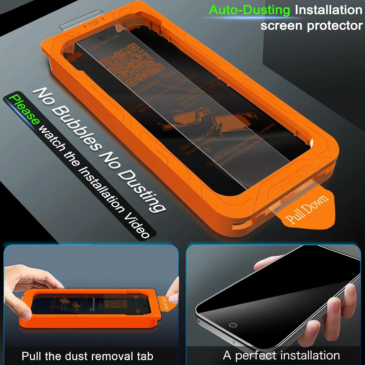 IMBZBK [Auto-Dust Removal] 3 Pack Privacy Screen Protector for Google Pixel 10 Pro [Phone Case Friendly], 3 Anti Spy Tempered Glass Camera Lens Protector Accessories, Military Grade Shatterproof