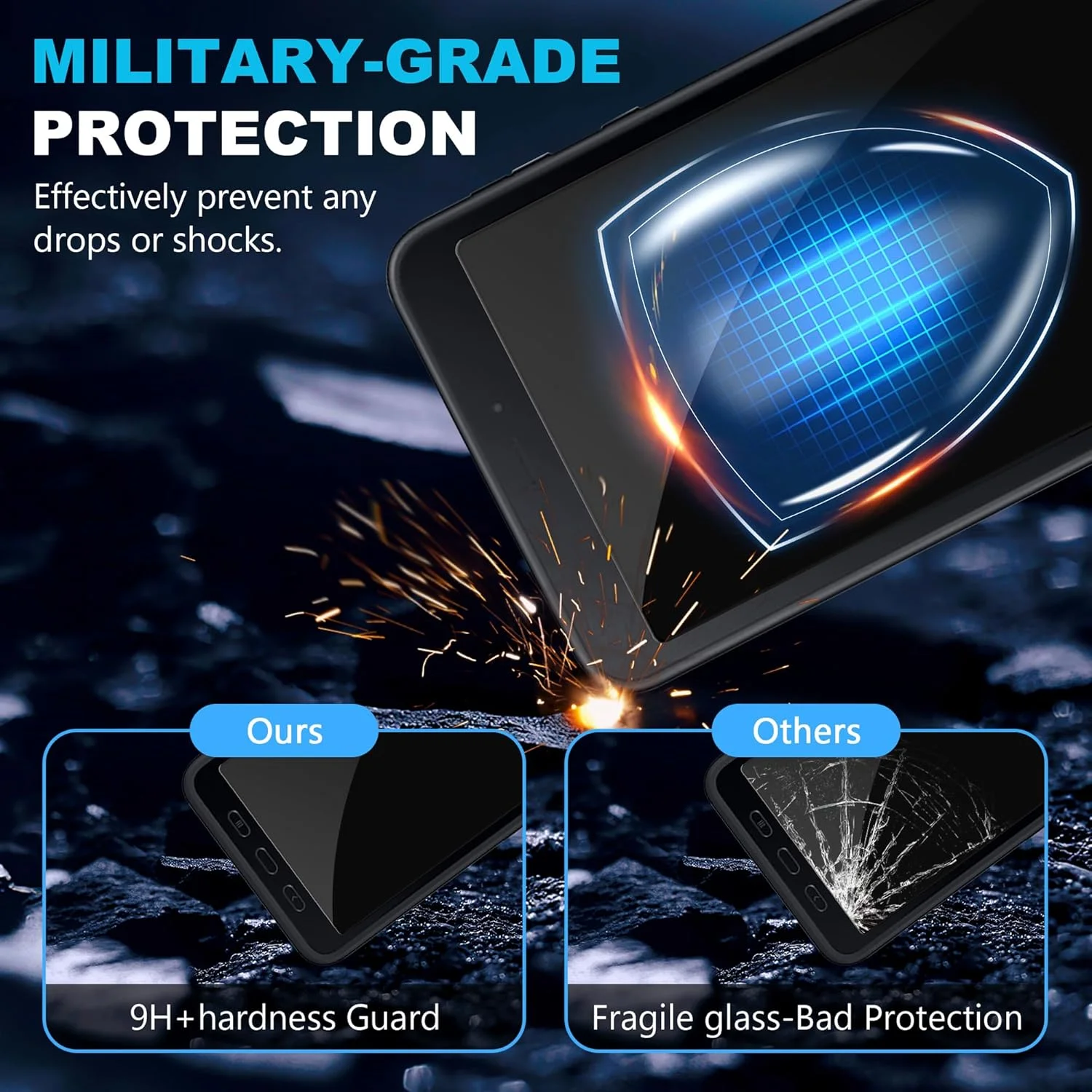 FDHYFGDY Pack of 2 Screen Protectors for Samsung Galaxy Tab Active 5 / Galaxy Tab Active 3 Tempered Glass Scratch-Resistant Bubble-Free Tempered Glass Screen Protector with 9H Hardness FDHYFGDY Pack of 2 Screen Protectors for Samsung Galaxy Tab Active 5 / Galaxy Tab Active 3 Tempered Glass Scratch-Resistant Bubble-Free Tempered Glass Screen Protector with 9H Hardness