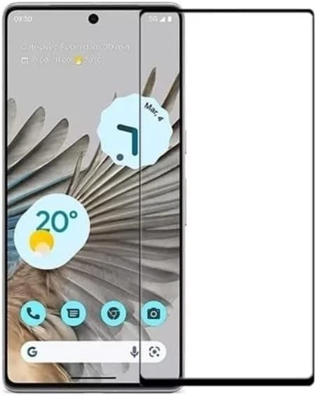 محافظ صفحه نمایش شیشه ای حرارت دیده گوگل پیکسل 8 پرو، لبه منحنی سه بعدی، ضد خش با وضوح بالا، سختی 9H، بدون حباب، سازگار با قاب، محافظ صفحه نمایش چسب کامل برای گوگل پیکسل 8 پرو (شیشه 5D مشکی)