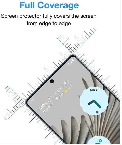 محافظ صفحه نمایش شیشه ای حرارت دیده گوگل پیکسل 8 پرو، لبه منحنی سه بعدی، ضد خش با وضوح بالا، سختی 9H، بدون حباب، سازگار با قاب، محافظ صفحه نمایش چسب کامل برای گوگل پیکسل 8 پرو (شیشه 5D مشکی)