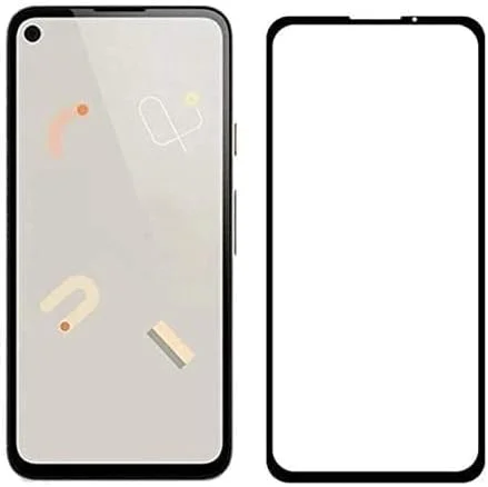 محافظ صفحه نمایش شیشه ای حرارت دیده خمیده سه بعدی با پوشش کامل، مقاومت بالا در برابر خراش و لمس 5 بعدی Muzz Google Pixel 5 XL