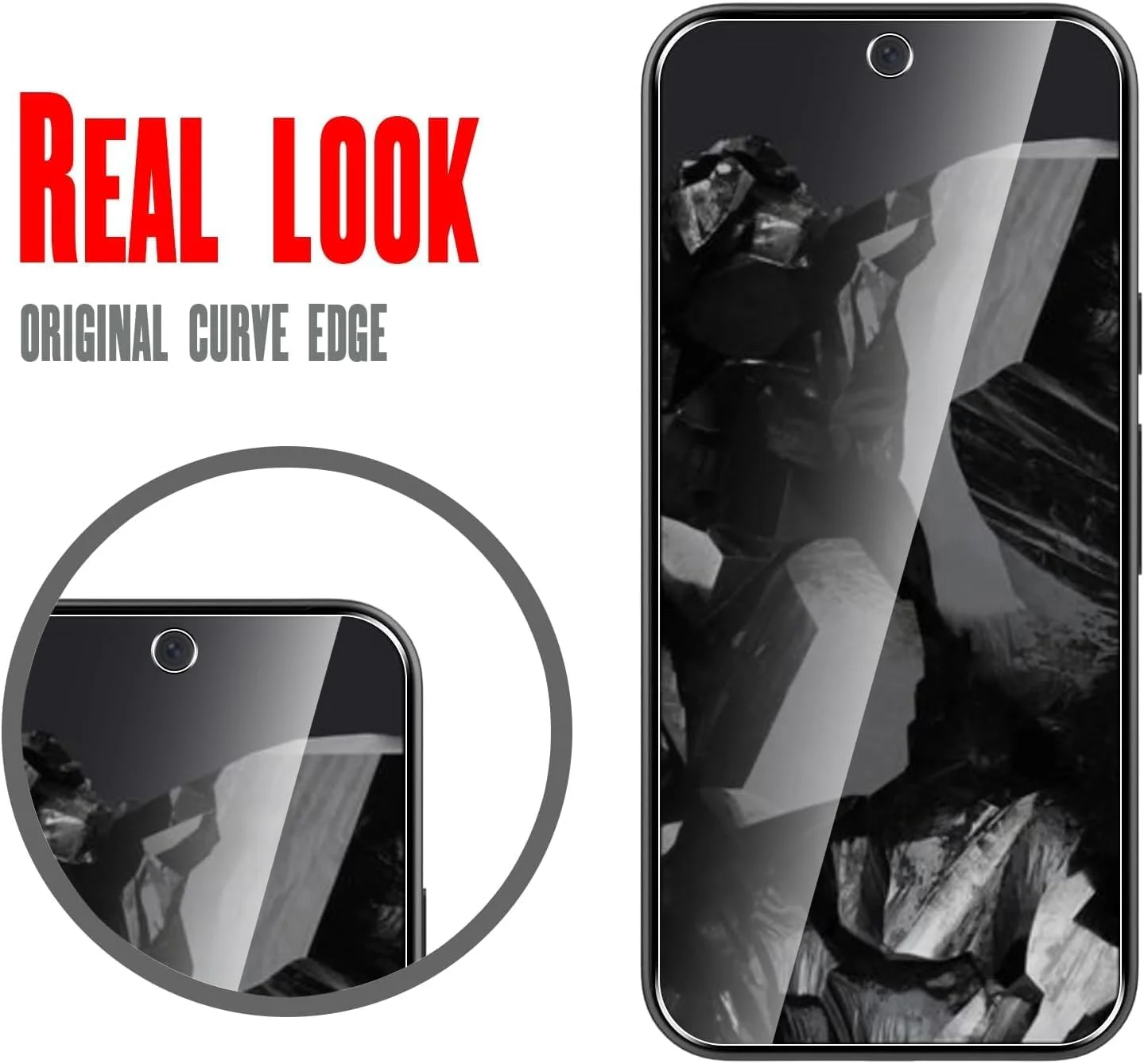 [بسته 3 عددی] محافظ صفحه نمایش شیشه ای حرارت دیده برای گوگل پیکسل 10 پرو ایکس ال، ضد خش و ضد شکستگی، [سازگار با قاب] شفاف HD، محافظ صفحه نمایش شیشه ای حرارت دیده 9H برای گوشی پیکسل 10 پرو ایکس ال