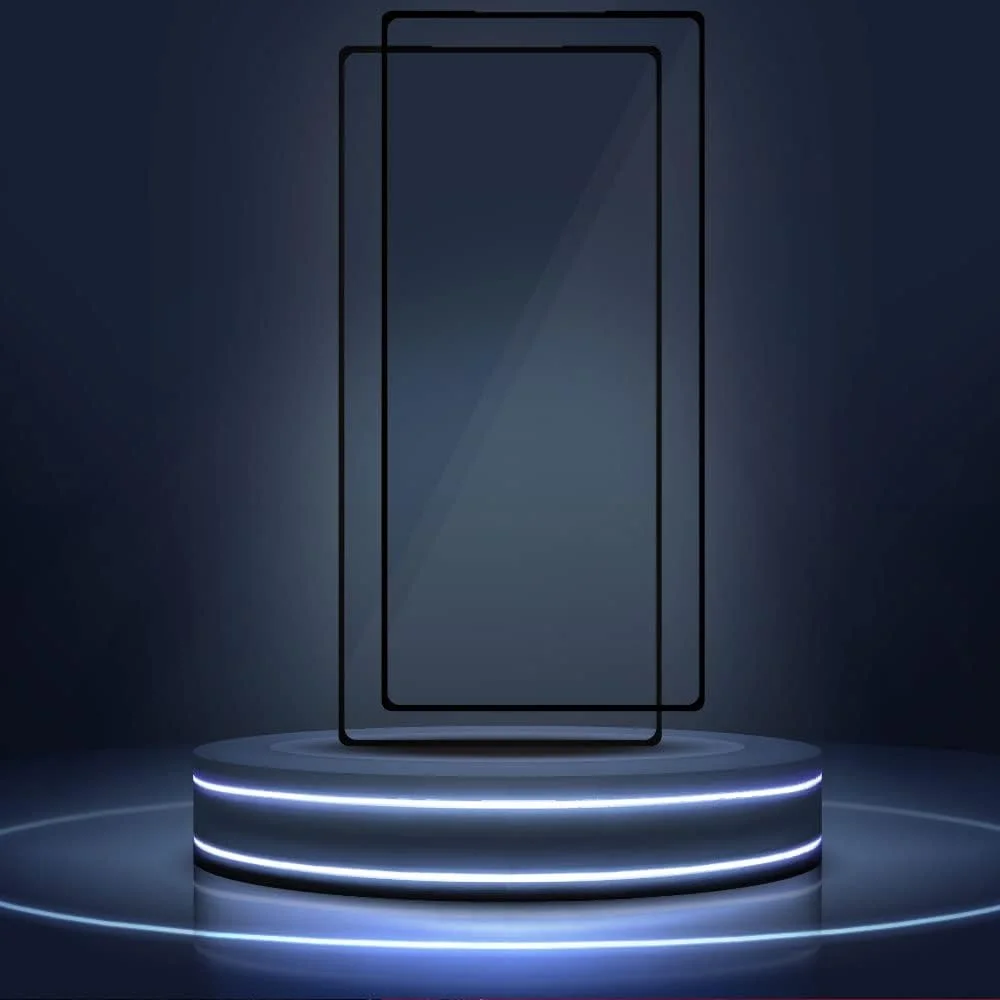 محافظ صفحه نمایش شیشه ای مارگون مدل Google Pixel 7a، بسته 2 عددی، لبه مشکی، سختی 9H، ضد اثر انگشت (Google Pixel 7a)