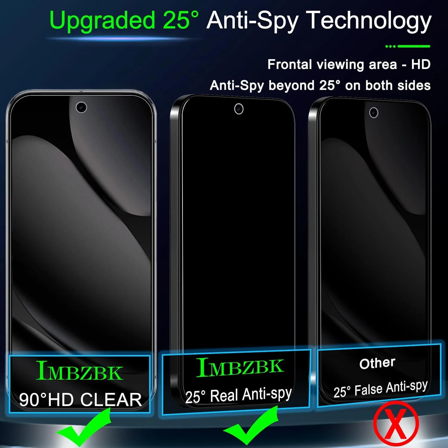 IMBZBK بسته 3 عددی محافظ صفحه نمایش حریم خصوصی [حذف خودکار گرد و غبار] برای Google Pixel 10 Pro XL [سازگار با قاب گوشی]، 3 عدد لوازم جانبی محافظ لنز دوربین شیشه ای حرارت دیده ضد جاسوسی، ضد ضربه درجه نظامی