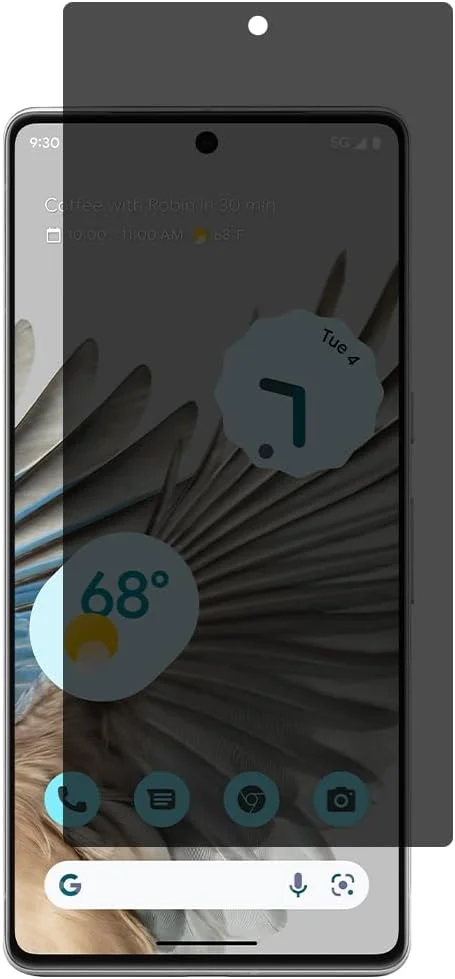 محافظ صفحه نمایش Al-HuTrusHi سازگار با Google Pixel 7 Pro، محافظ صفحه نمایش حریم خصوصی HD، فیلم انعطاف پذیر ضد جاسوسی TPU [پوشش کامل] برای Google Pixel 7 Pro - سرامیکی