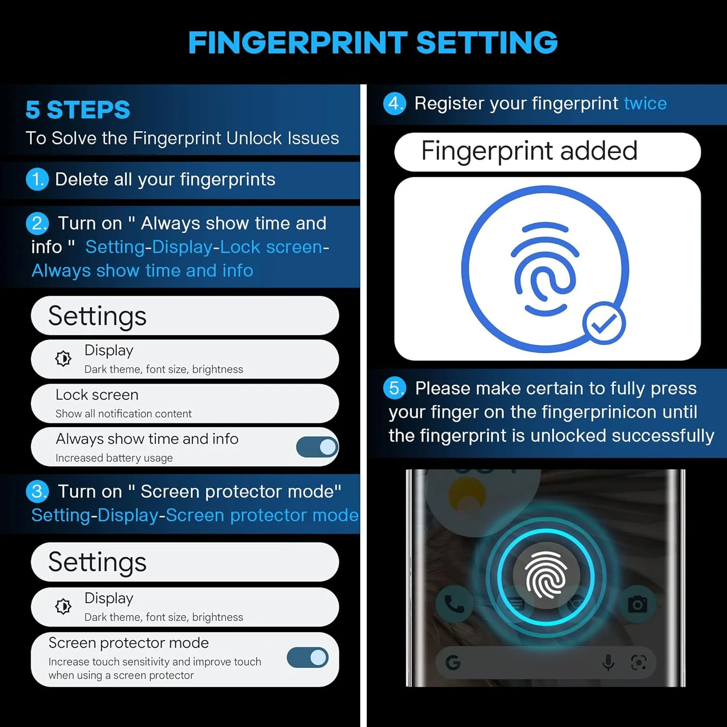 محافظ صفحه نمایش شیشه ای حرارت دیده [3 عددی] FANGTIAN GUARD مناسب برای Google Pixel 7 Pro 6.7 اینچی - محافظ صفحه نمایش شیشه ای منحنی سه بعدی برای Pixel 7 Pro - [باز کردن قفل با اثر انگشت] [ابزار تراز]