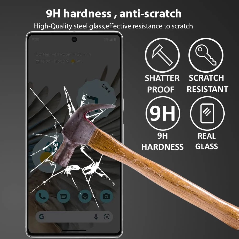 محافظ صفحه نمایش Al-HuTrusHi سازگار با Google Pixel 7 Pro، محافظ صفحه نمایش حریم خصوصی HD، فیلم انعطاف پذیر ضد جاسوسی TPU [پوشش کامل] برای Google Pixel 7 Pro - سرامیکی