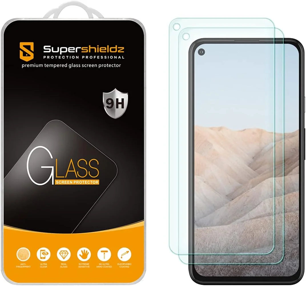 Supershieldz (2 Pack) Designed for Google Pixel 5a 5G Tempered Glass Screen Protector, 0.33mm, Anti Scratch, Bubble Free