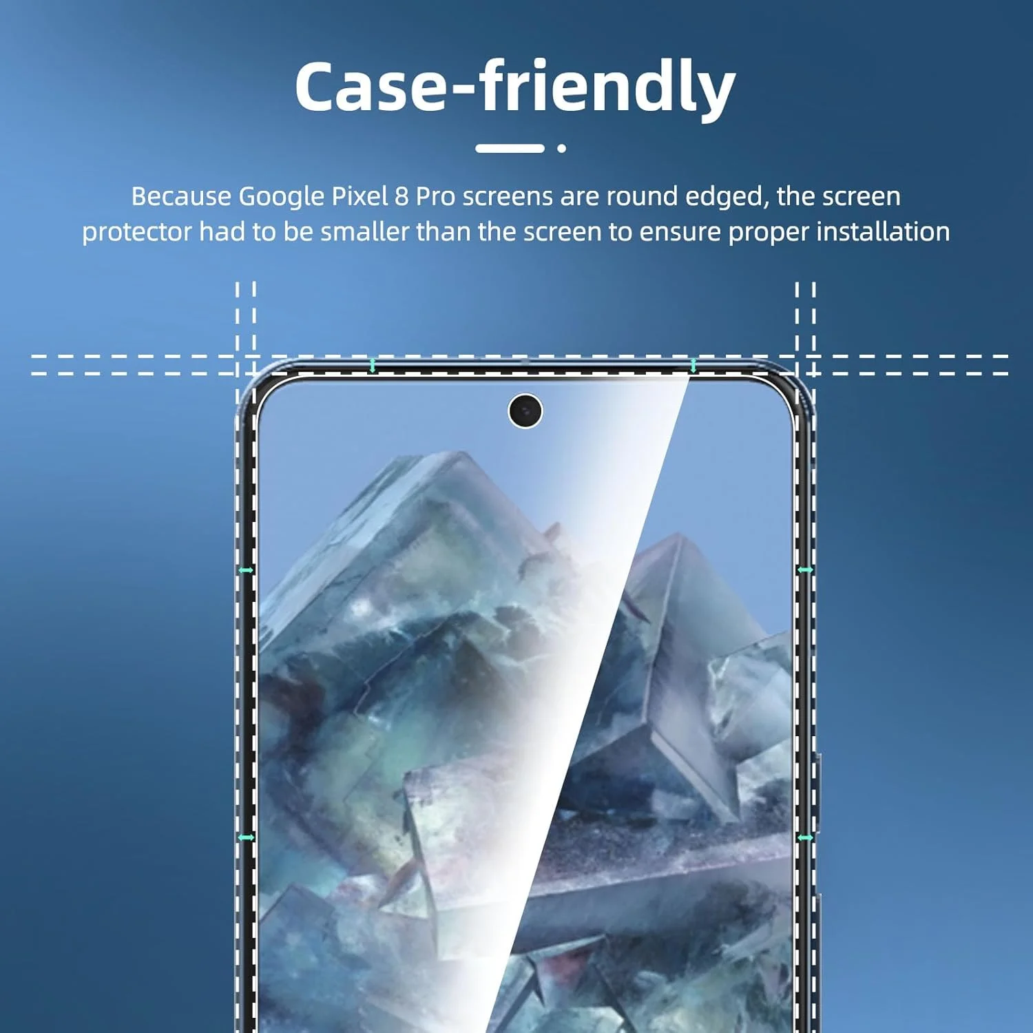 محافظ صفحه نمایش شیشه ای NEW'C، 3 عدد، شیشه حرارت دیده برای گوگل پیکسل 8 پرو، بدون حباب، سختی 9H فوق العاده بادوام محافظ صفحه نمایش شیشه ای NEW'C، 3 عدد، شیشه حرارت دیده برای گوگل پیکسل 8 پرو، بدون حباب، سختی 9H فوق العاده بادوام