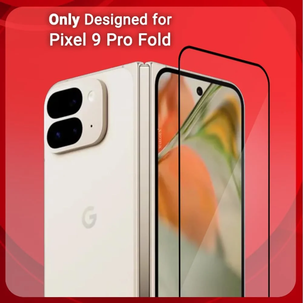محافظ صفحه نمایش شیشه ای مارگون برای گوگل پیکسل 9 پرو فولد، شیشه حرارت دیده مشکی کناری با سختی 9H و ضد اثر انگشت (Pixel 9 Pro Fold) محافظ صفحه نمایش شیشه ای مارگون برای گوگل پیکسل 9 پرو فولد، شیشه حرارت دیده مشکی کناری با سختی 9H و ضد اثر انگشت (Pixel 9 Pro Fold)