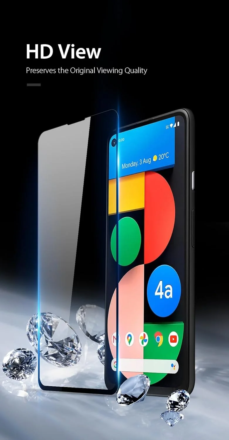 محافظ صفحه نمایش شیشه ای حرارت دیده 10D داکس داکیس طراحی شده برای گوگل پیکسل 4a 5G، شیشه آلومینیوم-سیلیکون 0.33 میلی متری ضد جاسوسی - مشکی (تک عددی) محافظ صفحه نمایش شیشه ای حرارت دیده 10D داکس داکیس طراحی شده برای گوگل پیکسل 4a 5G، شیشه آلومینیوم-سیلیکون 0.33 میلی متری ضد جاسوسی - مشکی (تک عددی)