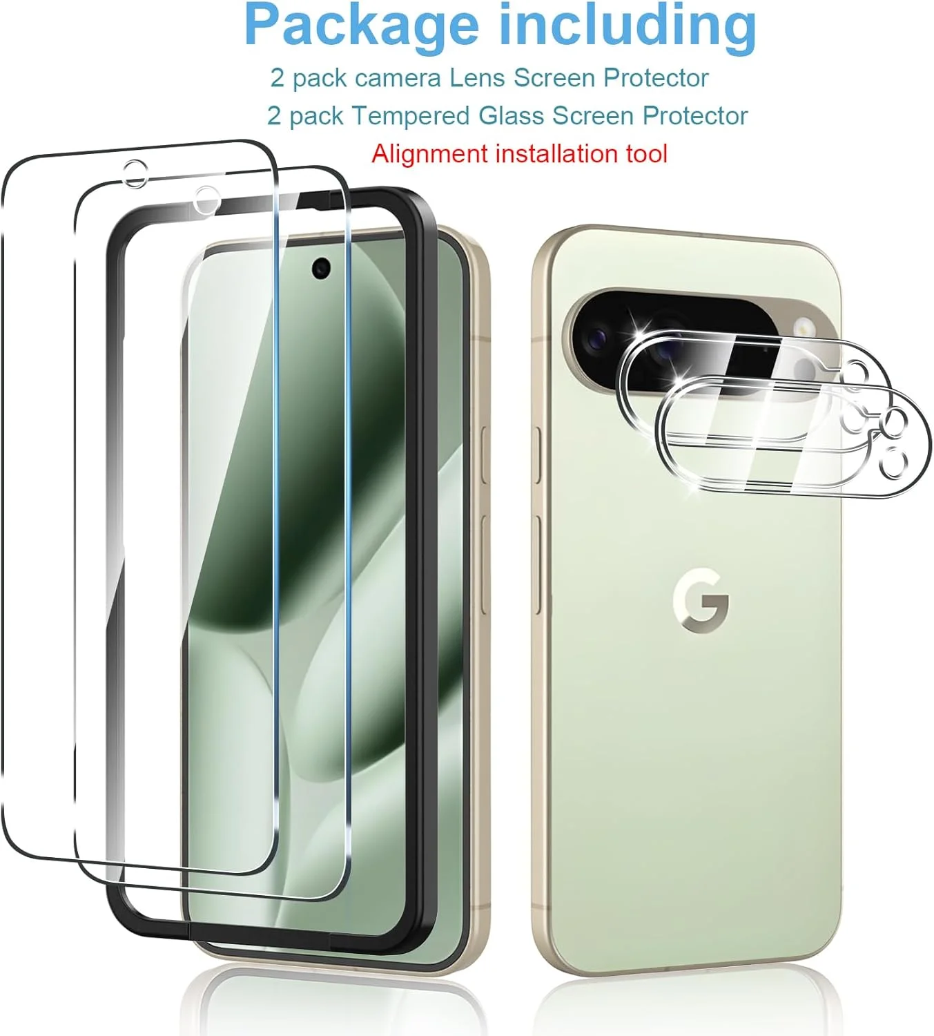 محافظ صفحه نمایش و محافظ لنز دوربین Anoowkoa مدل 2+2 عددی برای گوشی گوگل پیکسل 10 پرو ایکس ال 5G، فیلم شیشه ای حرارت دیده، دارای ابزار قاب تراز، ضد اثر انگشت محافظ صفحه نمایش و محافظ لنز دوربین Anoowkoa مدل 2+2 عددی برای گوشی گوگل پیکسل 10 پرو ایکس ال 5G، فیلم شیشه ای حرارت دیده، دارای ابزار قاب تراز، ضد اثر انگشت