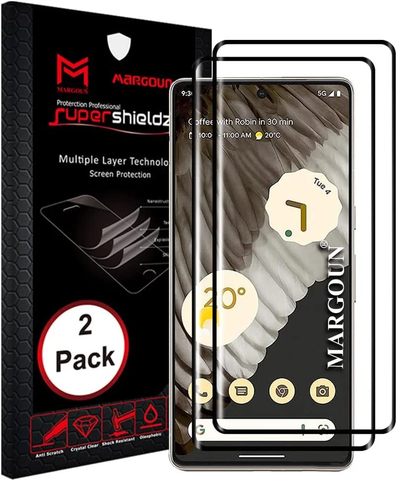 محافظ صفحه نمایش شیشه ای مارگون مدل Google Pixel 7 Pro، بسته 2 عددی، نصب آسان، ضد خش و بدون حباب (Google Pixel 7 Pro) محافظ صفحه نمایش شیشه ای مارگون مدل Google Pixel 7 Pro، بسته 2 عددی، نصب آسان، ضد خش و بدون حباب (Google Pixel 7 Pro)