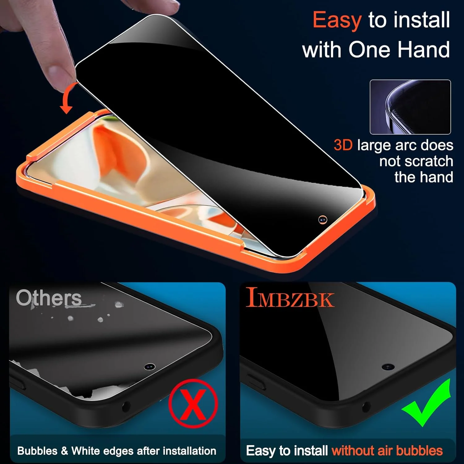 محافظ صفحه نمایش حریم خصوصی IMBZBK بسته 3 عددی برای Google Pixel 9 Pro XL لوازم جانبی شیشه ای حرارت دیده بسته 3 عددی محافظ لنز دوربین، محافظ صفحه نمایش ضد جاسوسی سازگار با قاب برای Pixel 9 Pro XL محافظ صفحه نمایش حریم خصوصی IMBZBK بسته 3 عددی برای Google Pixel 9 Pro XL لوازم جانبی شیشه ای حرارت دیده بسته 3 عددی محافظ لنز دوربین، محافظ صفحه نمایش ضد جاسوسی سازگار با قاب برای Pixel 9 Pro XL