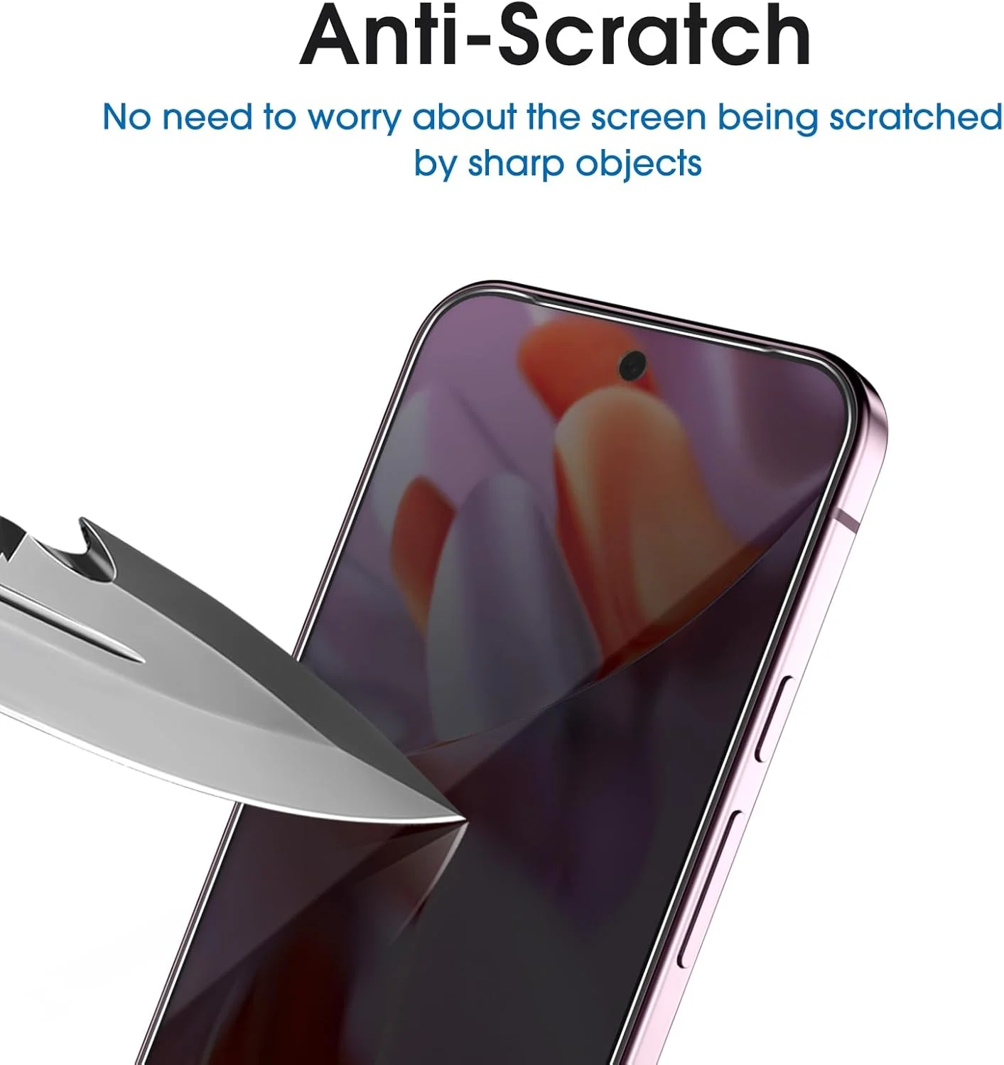 محافظ صفحه نمایش حریم خصوصی amFilm [بسته 2 عددی] برای گوگل پیکسل 9 پرو XL 2024، شیشه حرارت دیده، سازگار با اثر انگشت اولتراسونیک، با قاب نصب آسان، ضد خش، بدون حباب، سازگار با قاب