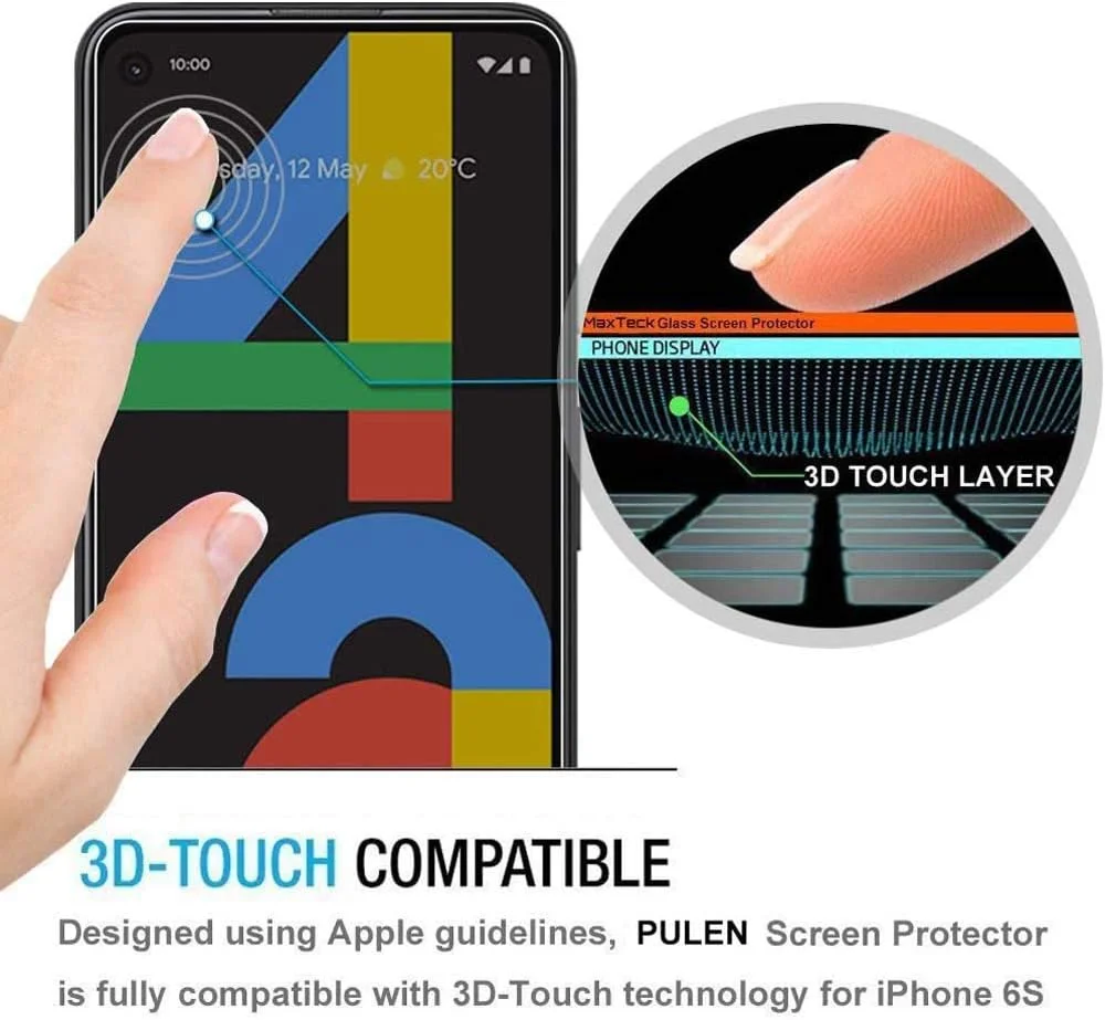 محافظ صفحه نمایش ضد جاسوسی AISELAN (2 عددی) برای گوشی گوگل پیکسل 4A، محافظ صفحه حریم خصوصی فوق العاده نازک شیشه حرارت دیده برای گوشی گوگل پیکسل 4A