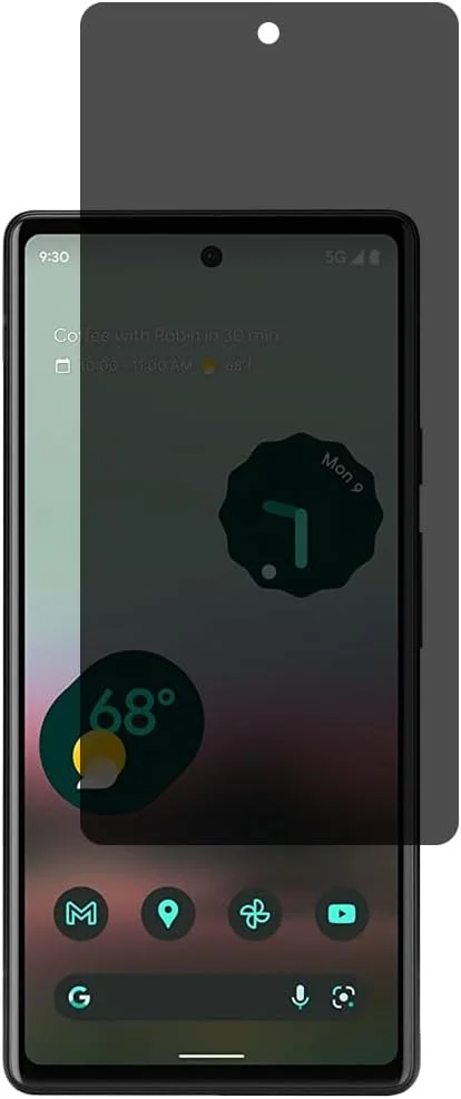 محافظ صفحه نمایش حریم خصوصی Al-HuTrusHi سازگار با محافظ صفحه نمایش Google Pixel 7a شیشه حرارت دیده [ضد تابش نور] [پوشش کامل HD] [نصب آسان] [مقاوم در برابر خراش] [سختی 9H]