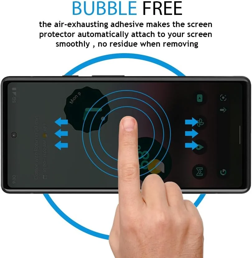 محافظ صفحه نمایش حریم خصوصی Al-HuTrusHi سازگار با محافظ صفحه نمایش Google Pixel 7a شیشه حرارت دیده [ضد تابش نور] [پوشش کامل HD] [نصب آسان] [مقاوم در برابر خراش] [سختی 9H]