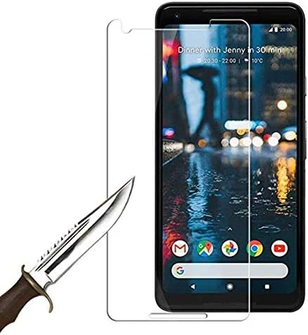محافظ صفحه نمایش شفاف VIESUP برای گوگل پیکسل 2 - [2 عدد] محافظ صفحه نمایش شیشه ای حرارت دیده قوی HD برای گوشی گوگل پیکسل 2