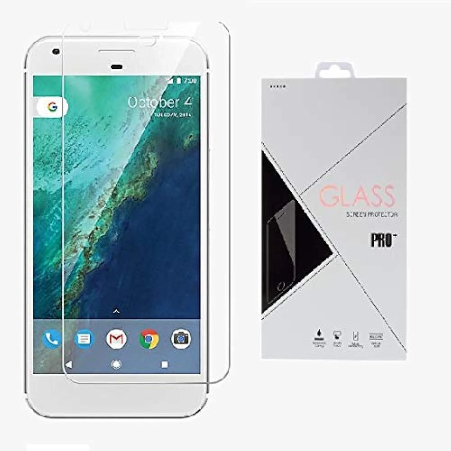 محافظ صفحه نمایش شیشه ای حرارت دیده Glass Pro برای گوگل پیکسل XL