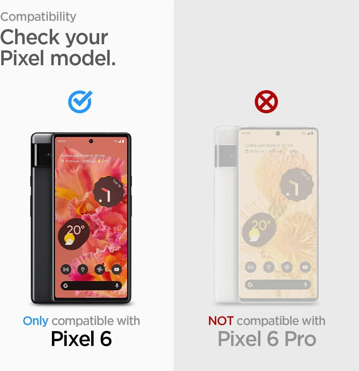 محافظ صفحه نمایش شیشه ای حرارت دیده پریمیوم Spigen GLAStR Align Master طراحی شده برای Google Pixel 6 - [سازگار با قاب - 2 عدد]