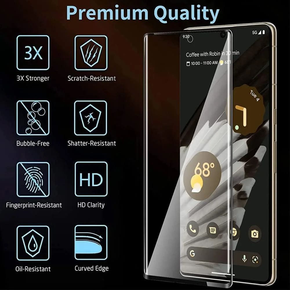 محافظ صفحه نمایش شیشه ای مارگون، بسته 3 عددی، مناسب برای گوگل پیکسل 7 پرو، نصب آسان، ضد خش و بدون حباب (گوگل پیکسل 7 پرو) محافظ صفحه نمایش شیشه ای مارگون، بسته 3 عددی، مناسب برای گوگل پیکسل 7 پرو، نصب آسان، ضد خش و بدون حباب (گوگل پیکسل 7 پرو)