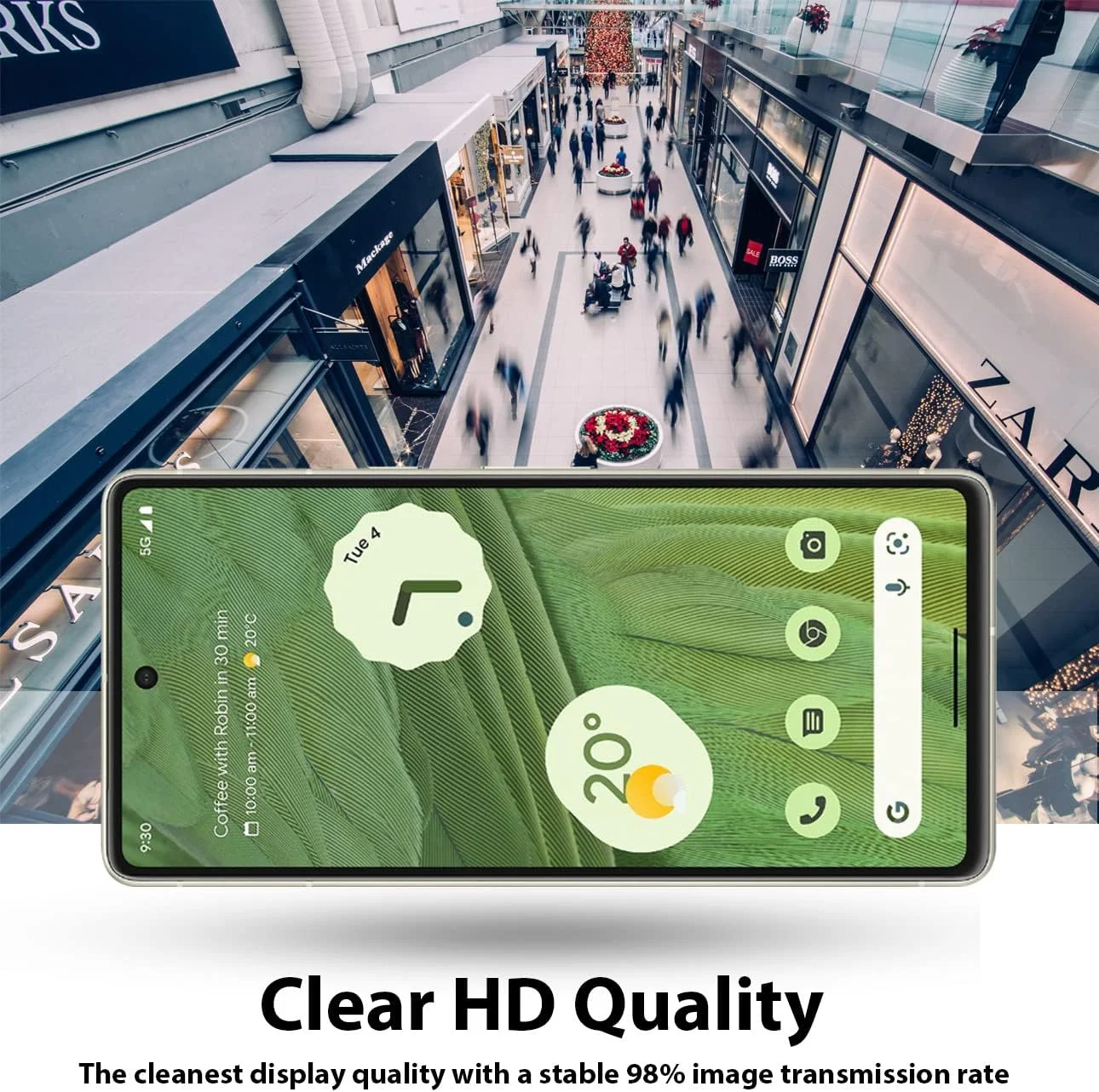 محافظ صفحه نمایش Al-HuTrusHi سازگار با محافظ صفحه نمایش Google Pixel 7 شیشه حرارت دیده [ضد تابش نور] [پوشش کامل HD] [نصب آسان] [حساس به لمس] [ضد خرد شدن]…