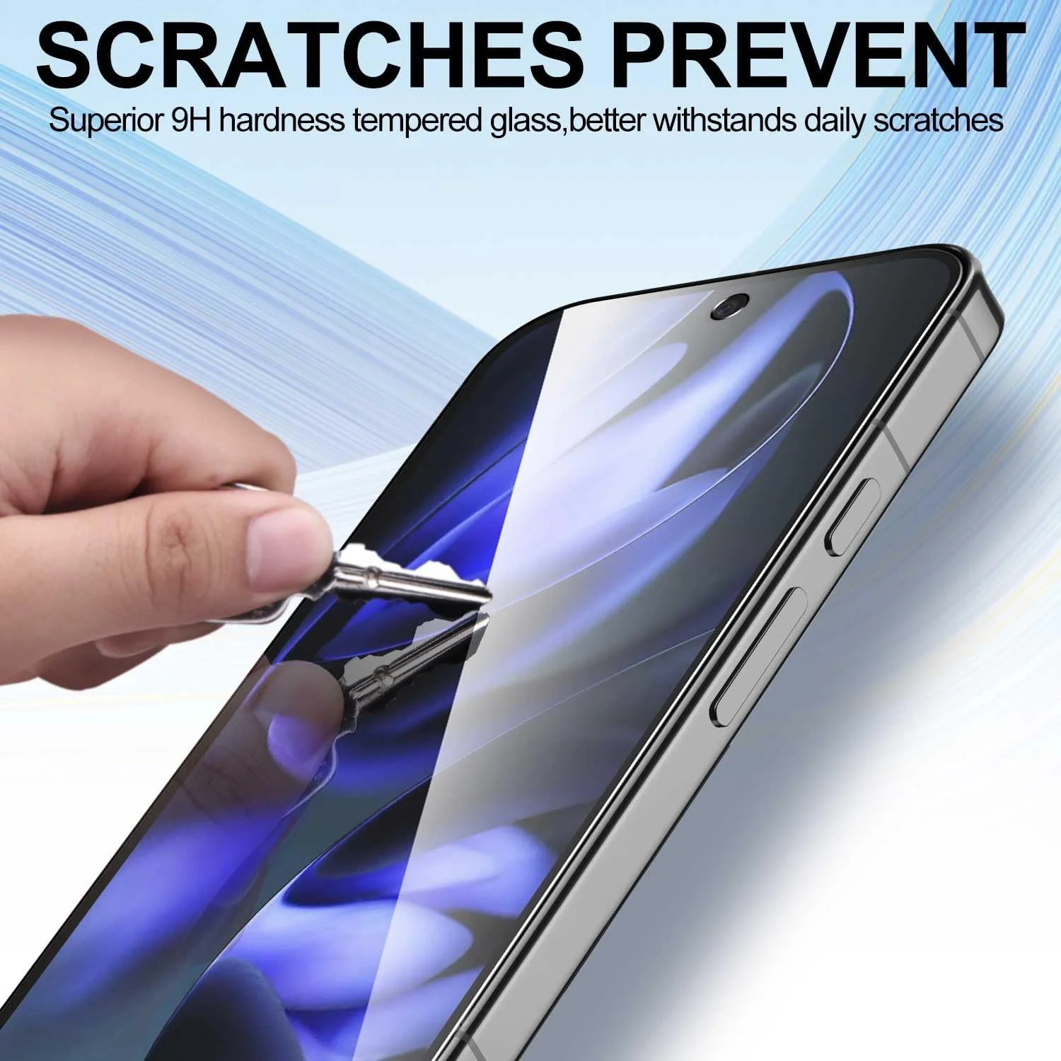 [بسته 4 عددی] محافظ صفحه نمایش T Tersely برای Google Pixel 9a 2025، سازگار با اثر انگشت، شیشه حرارت دیده ضد خش، سازگار با قاب، شفاف HD