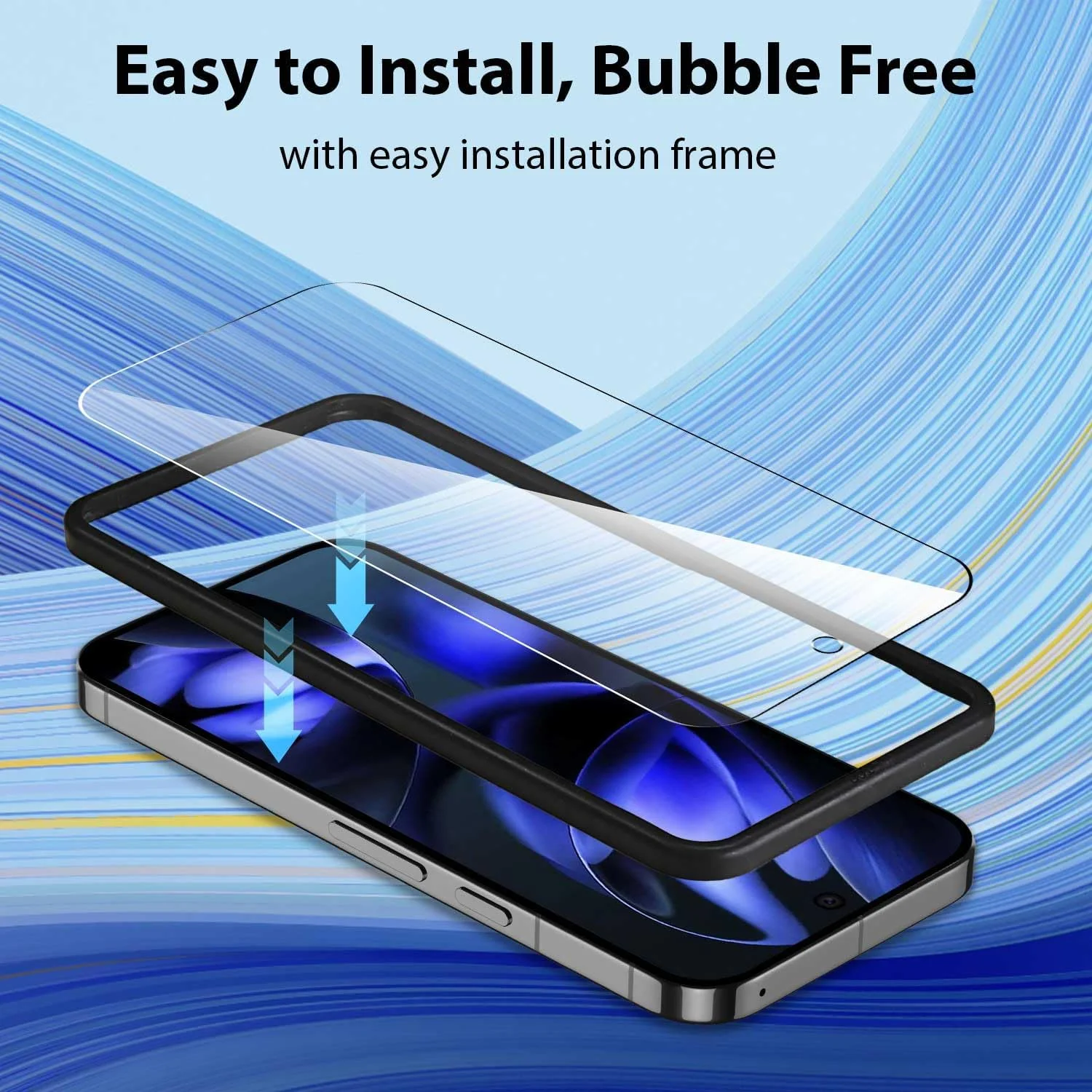 [بسته 4 عددی] محافظ صفحه نمایش T Tersely برای Google Pixel 9a 2025، سازگار با اثر انگشت، شیشه حرارت دیده ضد خش، سازگار با قاب، شفاف HD