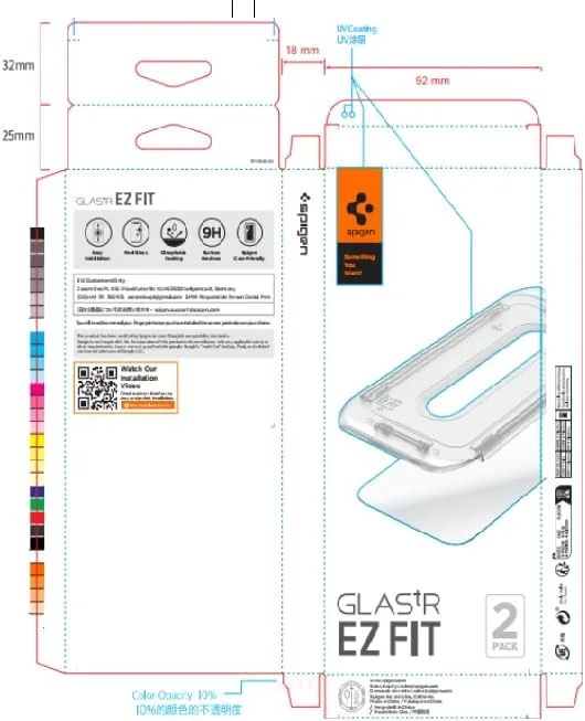 محافظ صفحه نمایش حریم خصوصی شیشه ای Spigen GLAStR EZ FIT [بسته 2 عددی] برای Google Pixel 9/9 Pro | Pixel 10, Pixel 10 PRO، شیشه حرارت دیده ممتاز با فناوری تراز خودکار - بسته 2 عددی