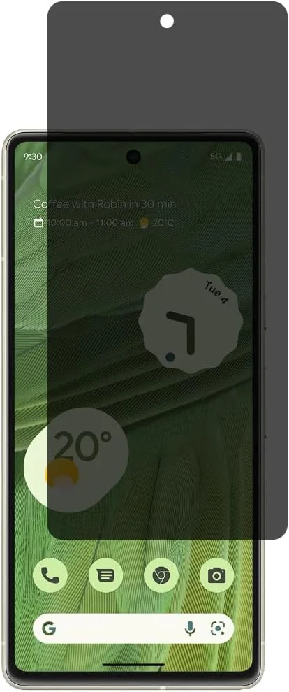 محافظ صفحه نمایش حریم خصوصی Al-HuTrusHi سازگار با محافظ صفحه نمایش Google Pixel 7 شیشه حرارت دیده [ضد تابش نور] [پوشش کامل HD] [نصب آسان] [مقاوم در برابر خراش] [سختی 9H]