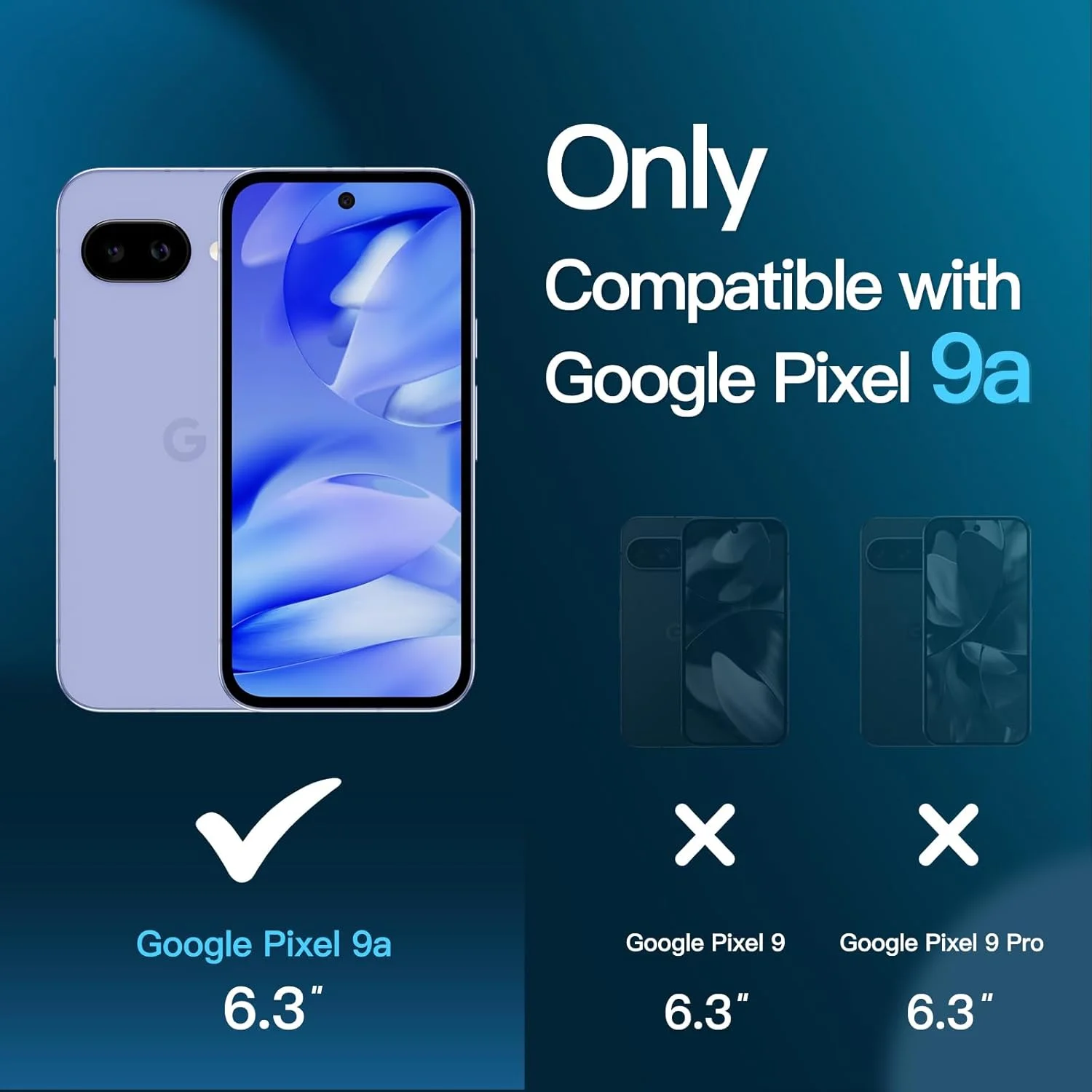 محافظ صفحه نمایش JETech برای گوگل پیکسل 9a 6.3 اینچی 2025، فیلم شیشه ای حرارت دیده با ابزار نصب آسان، سازگار با اثر انگشت، شفاف HD، بسته 3 عددی محافظ صفحه نمایش JETech برای گوگل پیکسل 9a 6.3 اینچی 2025، فیلم شیشه ای حرارت دیده با ابزار نصب آسان، سازگار با اثر انگشت، شفاف HD، بسته 3 عددی