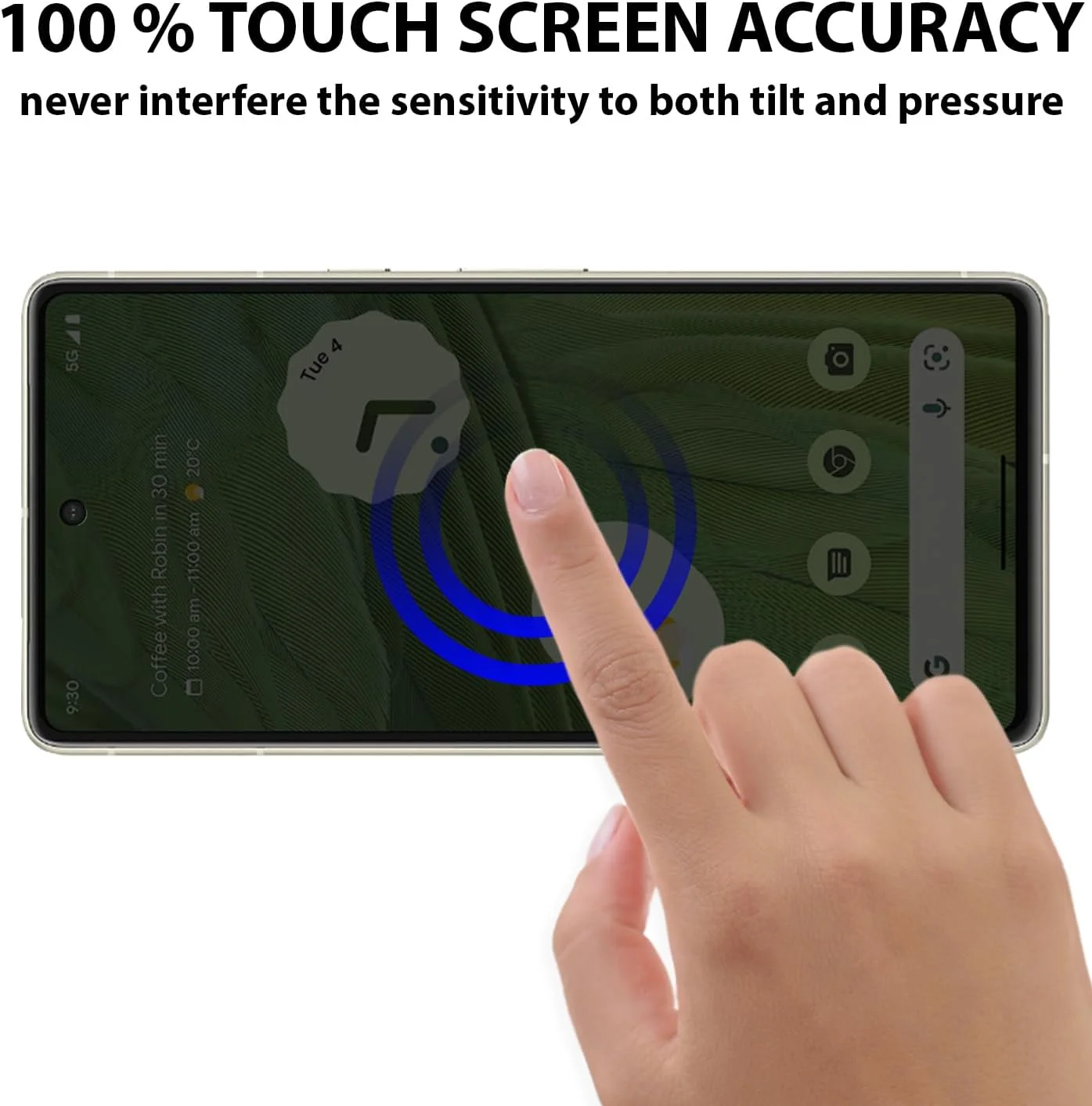 محافظ صفحه نمایش حریم خصوصی Al-HuTrusHi سازگار با محافظ صفحه نمایش Google Pixel 7 شیشه حرارت دیده [ضد تابش نور] [پوشش کامل HD] [نصب آسان] [مقاوم در برابر خراش] [سختی 9H]