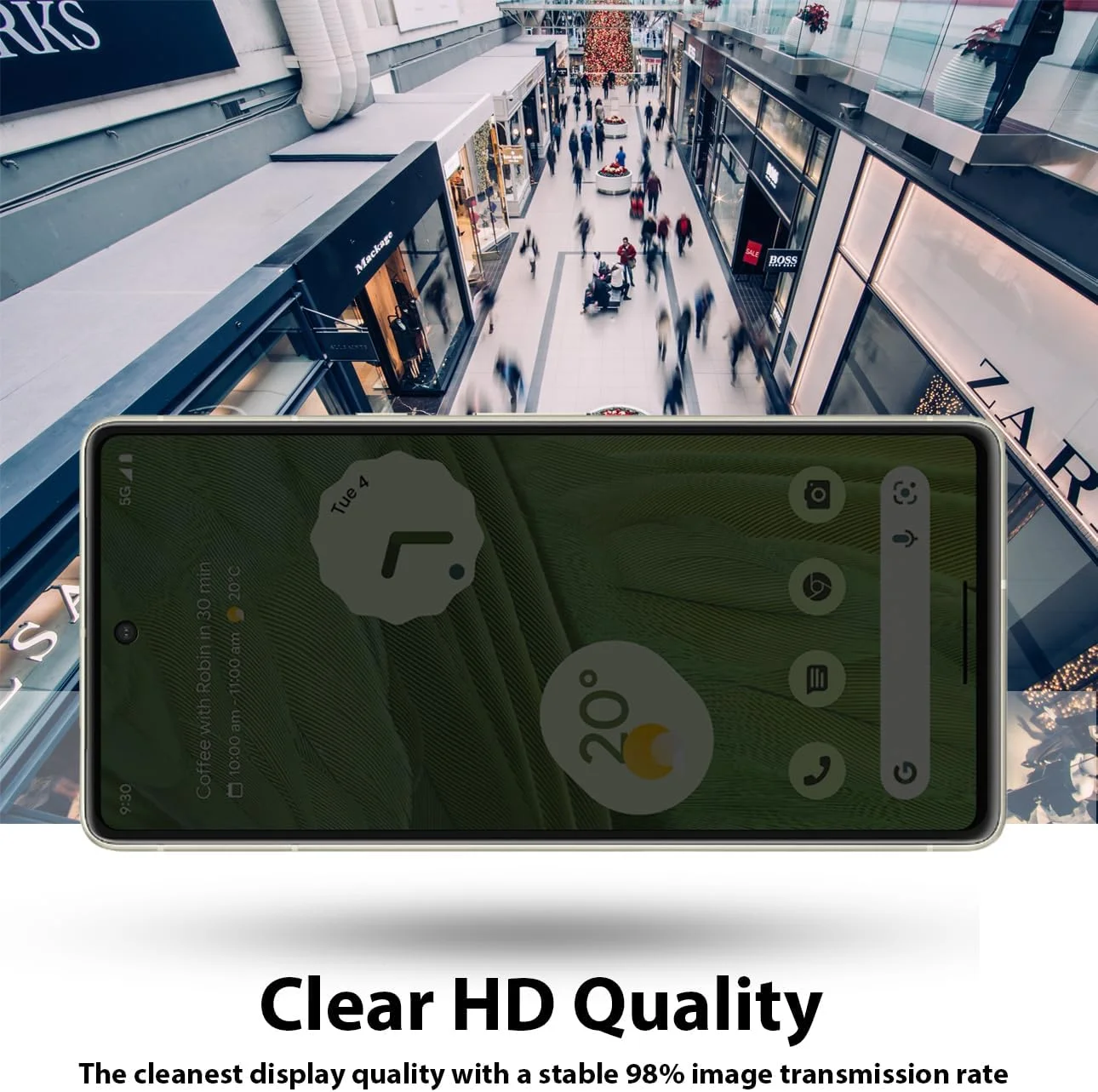 محافظ صفحه نمایش حریم خصوصی Al-HuTrusHi سازگار با محافظ صفحه نمایش Google Pixel 7 شیشه حرارت دیده [ضد تابش نور] [پوشش کامل HD] [نصب آسان] [مقاوم در برابر خراش] [سختی 9H]