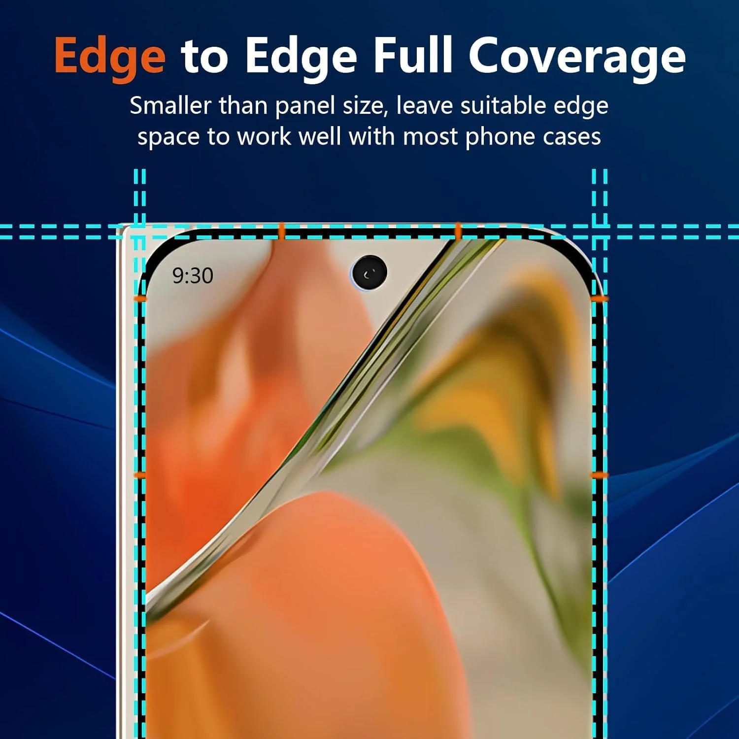 محافظ صفحه نمایش شیشه ای حرارت دیده 9H زوییک [بسته 3 عددی] برای گوگل پیکسل 9 پرو فولد 2024، نصب آسان، وضوح فوق العاده، حساسیت لمسی، فیلم ضد خش