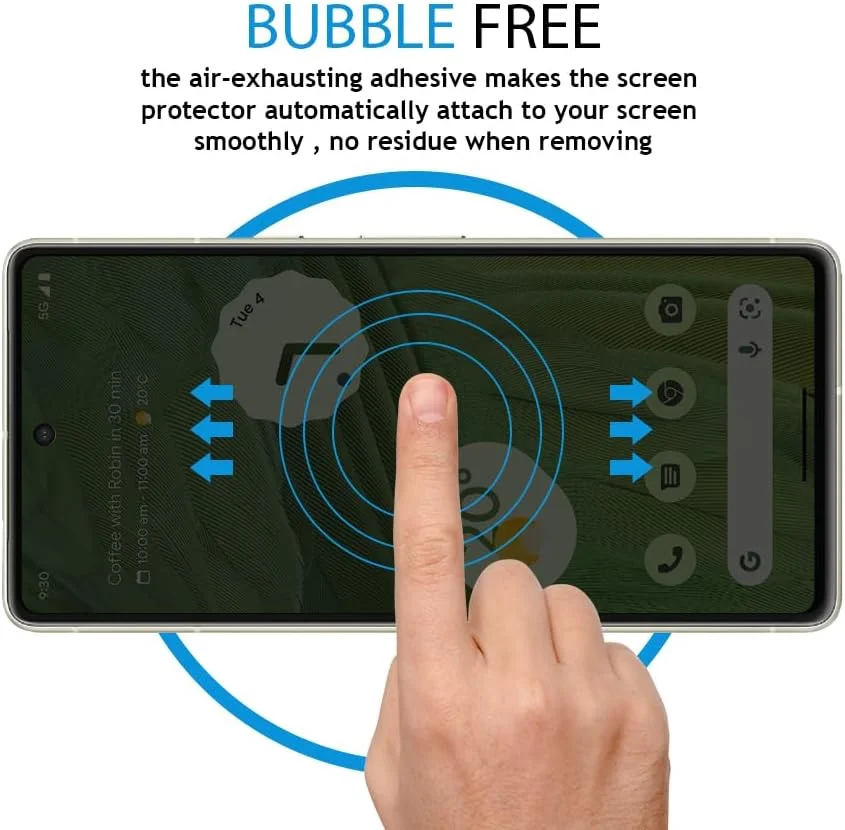 محافظ صفحه نمایش حریم خصوصی Al-HuTrusHi سازگار با محافظ صفحه نمایش Google Pixel 7 شیشه حرارت دیده [ضد تابش نور] [پوشش کامل HD] [نصب آسان] [مقاوم در برابر خراش] [سختی 9H]