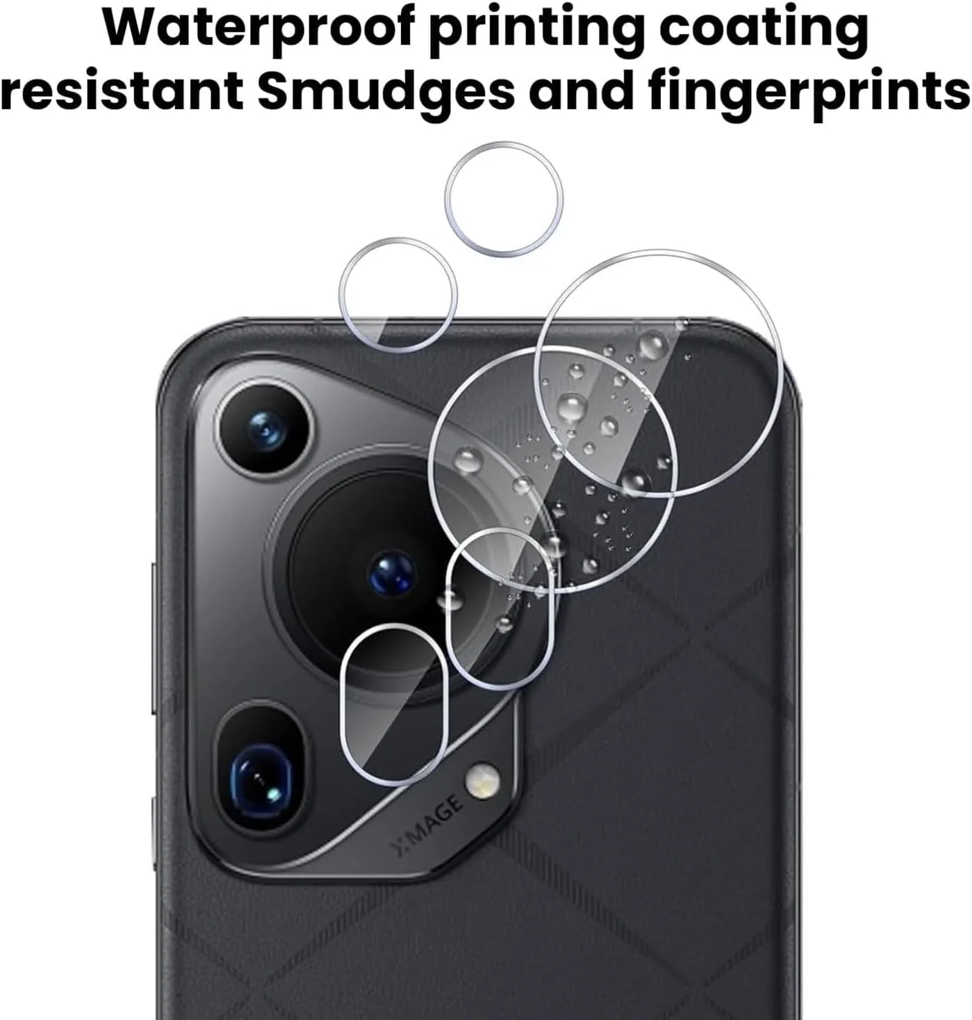 محافظ صفحه نمایش شیشه ای حرارت دیده و محافظ دوربین پوچن سازگار با گوشی هوآوی Pura 70 Pro، بسته 2+2 عددی، فیلم شیشه ای حرارت دیده محافظ دوربین سه بعدی