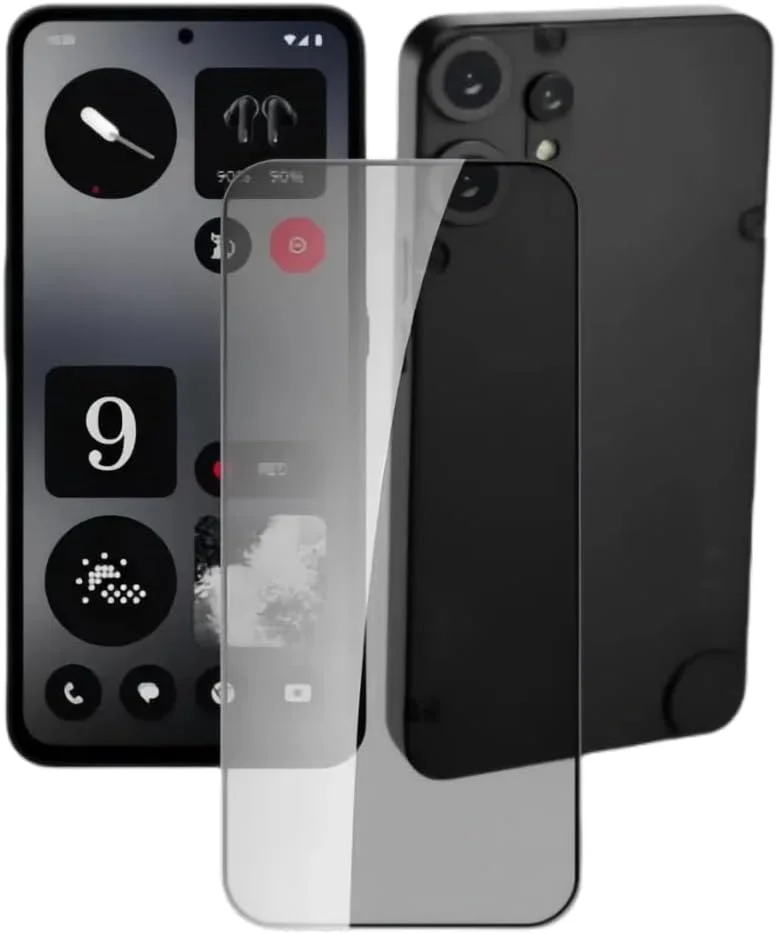 محافظ صفحه نمایش حریم خصوصی Gruattreay سازگار با Nothing CMF Phone 2 Pro، یک ورق فیلم سخت شده با ویژگی های ضد اثر انگشت و ضد خش