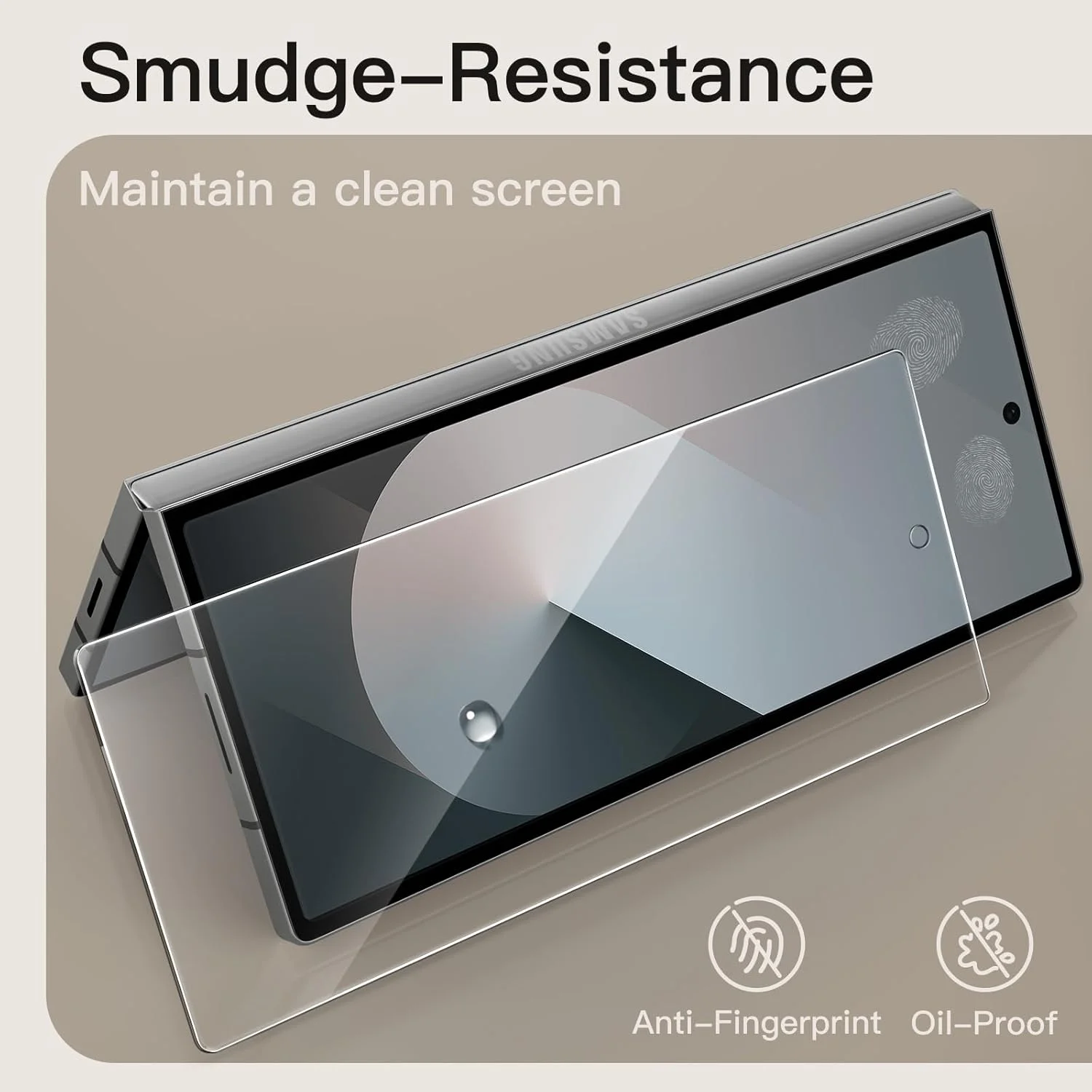 محافظ صفحه نمایش جلویی JETech برای گوشی سامسونگ گلکسی زد فولد 6 به همراه محافظ لنز دوربین، ابزار نصب آسان، فیلم شیشه ای حرارت دیده 9H، ضد خش، شفافیت HD، 2 عدد در هر بسته محافظ صفحه نمایش جلویی JETech برای گوشی سامسونگ گلکسی زد فولد 6 به همراه محافظ لنز دوربین، ابزار نصب آسان، فیلم شیشه ای حرارت دیده 9H، ضد خش، شفافیت HD، 2 عدد در هر بسته