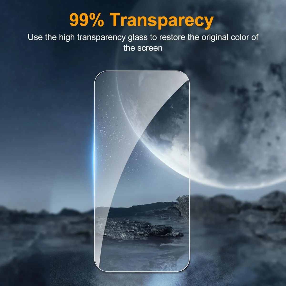 محافظ صفحه نمایش شیشه ای [بسته 4 عددی] T Tersely برای آیفون 16 پرو (6.3 اینچ)، شیشه حرارت دیده با قاب نصب تراز، سازگار با قاب، شفاف HD