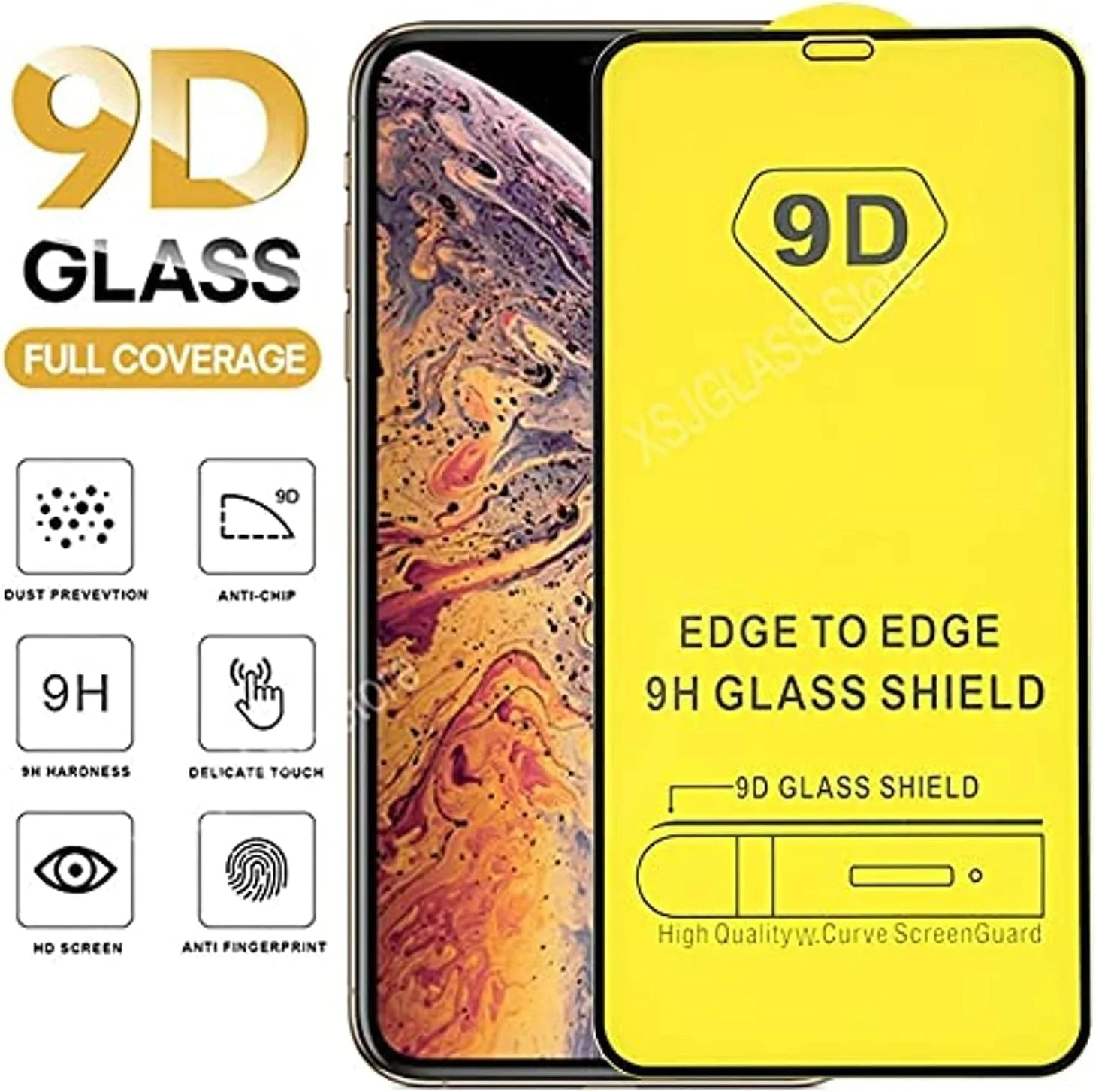 محافظ صفحه نمایش شیشه ای حرارت دیده EZUK سازگار با Apple iPhone 12 و iPhone 12 Pro